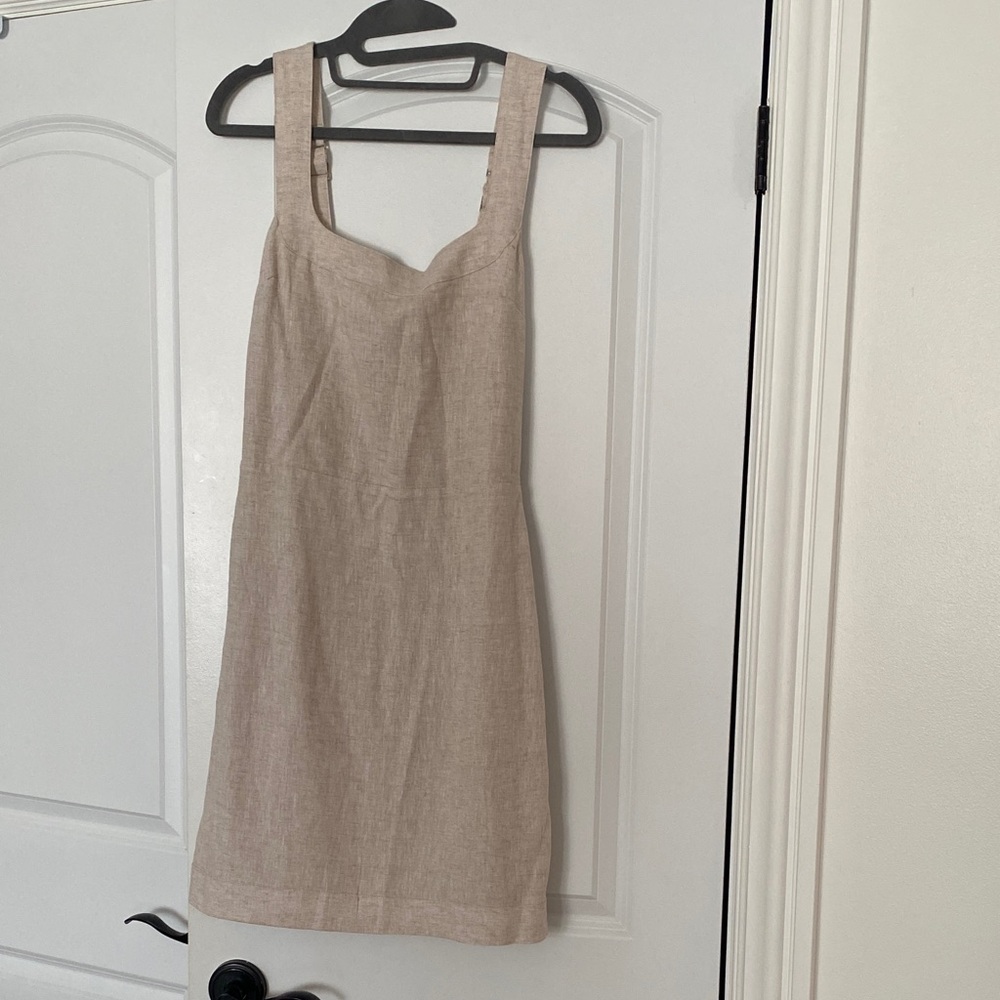 Abercrombie and Fitch wide strap linen dress